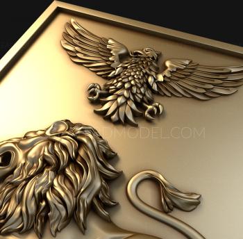 Coat of arms (GR_0190) 3D model for CNC machine
